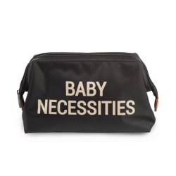 Childhome Baby Necessaire Embrayage Noir, Or Nylon, Polyester