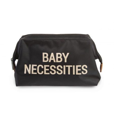 Childhome Baby Necessaire Embrayage Noir, Or Nylon, Polyester