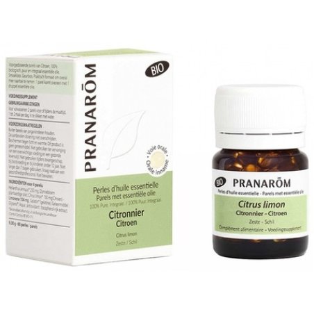 Pranarom Essential Oil Pearls Lemon Tree Citrus Organic 60 Pearls