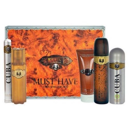 Cuba Original Cuba Gold Must Have Set - Includes 100 Ml Eau De Toilette, 35 Ml Eau De Toilette, 200 Ml Deodorant Spray,