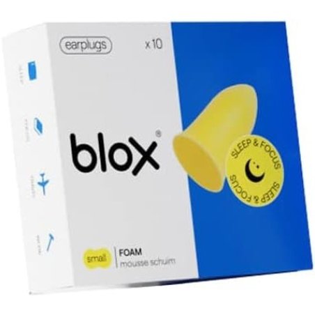 Blox Sleep & Focus Foam Earplugs Small 10 Units - Yellow