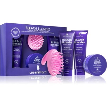 Lee Stafford Bleach Blondes Purple Reign Set - Neutralizing for Yellow Tones