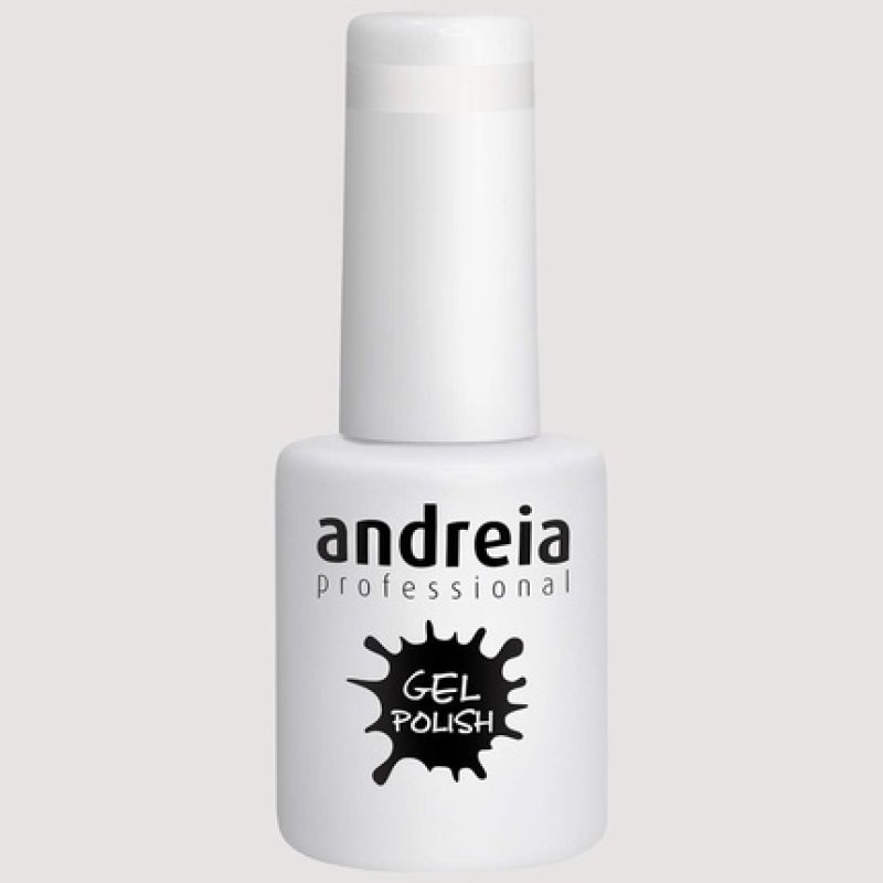 Andreia Semi-Permanent Nail Gel Polish for UV/LED Lamp Intense Shine and 4 weeks Lasting Varnish Colour 219 Milky White