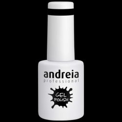 Andreia Black Gel Nail Polish Colour 240 Semi-Permanent for UV/LED Nail Lamp Intense Shine and 4 weeks Lasting French