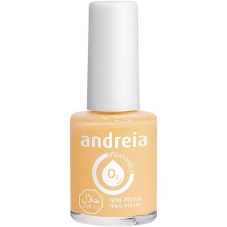 Andreia Halal Breathable Nail Polish Glossy Vegan and Cruelty-Free B2 Yellow Shades of Nudes Soft Shades 10.5ml