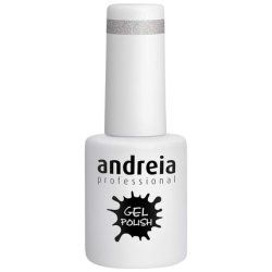 Andreia Semi-Permanent Nail Polish Gel Polish Color 276 Silver - Shades of Glitter Gray and Purple 10.5ml
