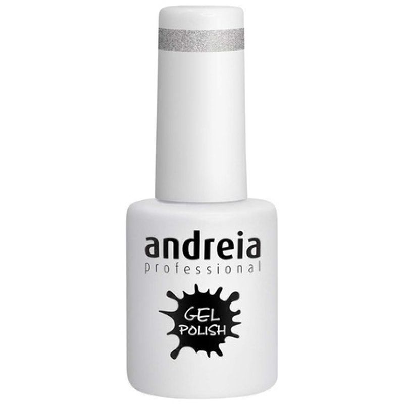 Andreia Semi-Permanent Nail Polish Gel Polish Color 276 Silver - Shades of Glitter Gray and Purple 10.5ml