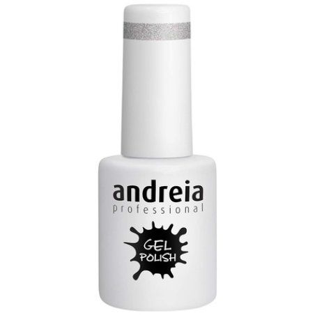 Andreia Semi-Permanent Nail Polish Gel Polish Color 276 Silver - Shades of Glitter Gray and Purple 10.5ml