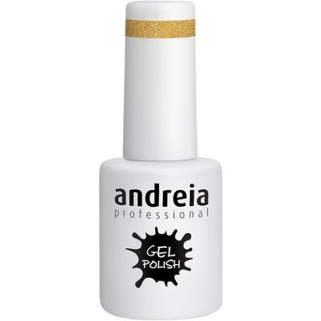 Andreia Semi-Permanent Nail Gel Polish Colour 281 Gold Glitter 10.5ml