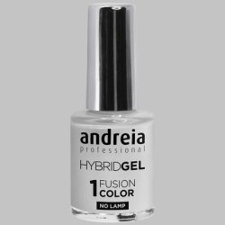 Andreia Professional Hybrid Gel Nail Polish Fusion Colour H5 Grey - 2 Steps No Lamp Required Long Lasting Easy Removal