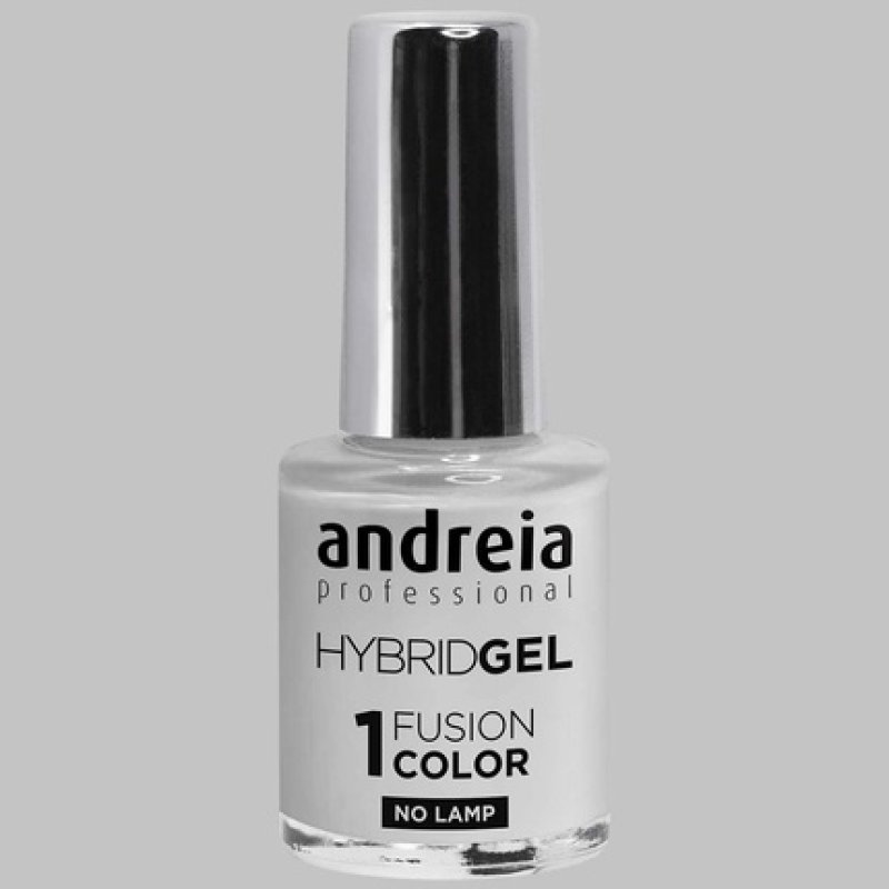 Andreia Professional Hybrid Gel Nail Polish Fusion Colour H5 Grey - 2 Steps No Lamp Required Long Lasting Easy Removal