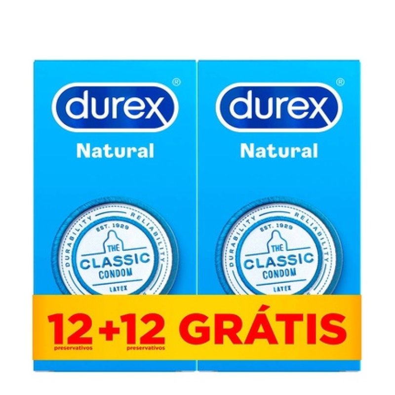 Durex Natural Plus 12 Offer 12 Condoms