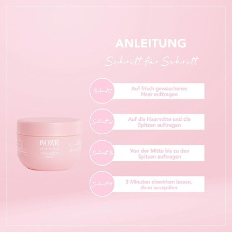 Roze Avenue Hair Mask Vegan Hair Care Intensive Treatment for Volume and Shine 200ml