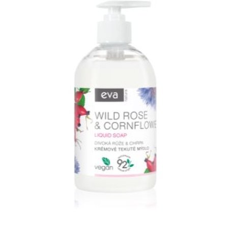 Eva Natura Creamy Liquid Soap 500 Ml - Cornflower And Wild Rose