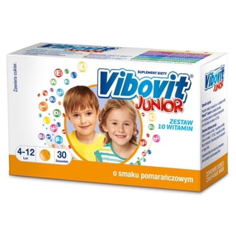 Vibovit Junior Orange Flavour - 30 Sachets With Long Expiry Date