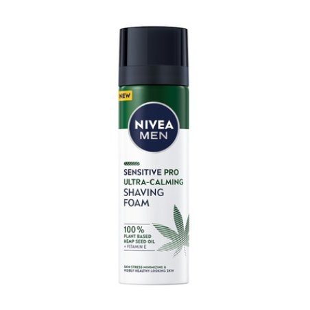 Nivea Men Sensitive Pro Ultra-Calming Shaving Foam With Hemp Seed Oil 200ml