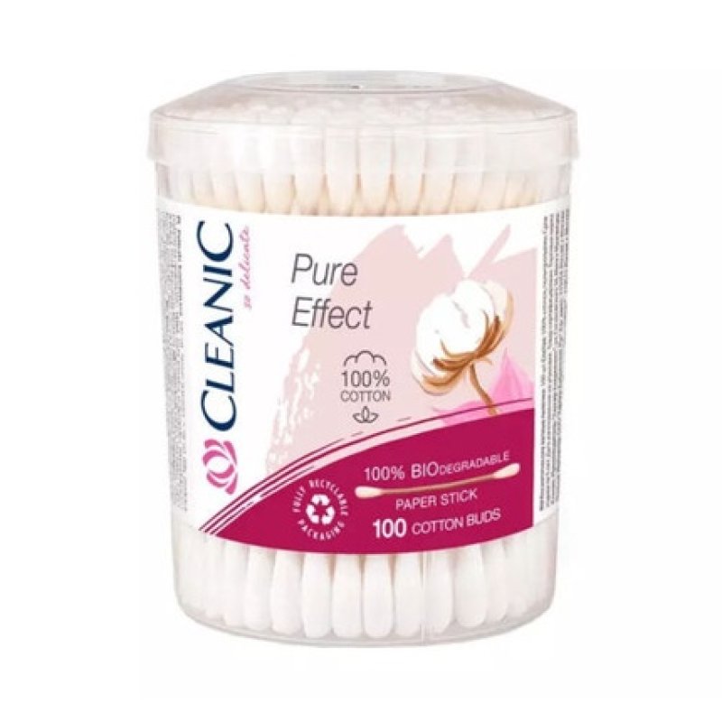 Cleanic Pure Effect Cotton Buds 100 Pieces