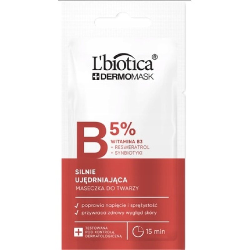 Lbiotica Dermomask Face Mask Firming With Vitamin B3 8 Ml