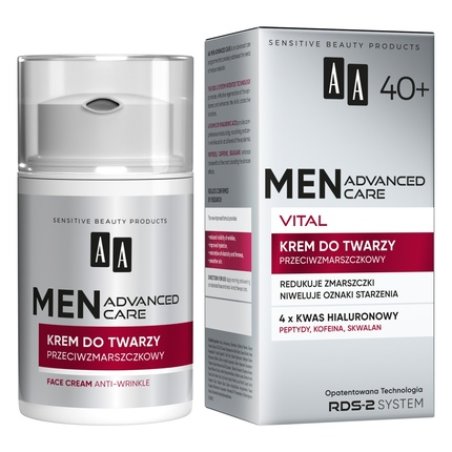 Aa Men Advanced Care Vital 40 Anti-Wrinkle Face Cream 50ml