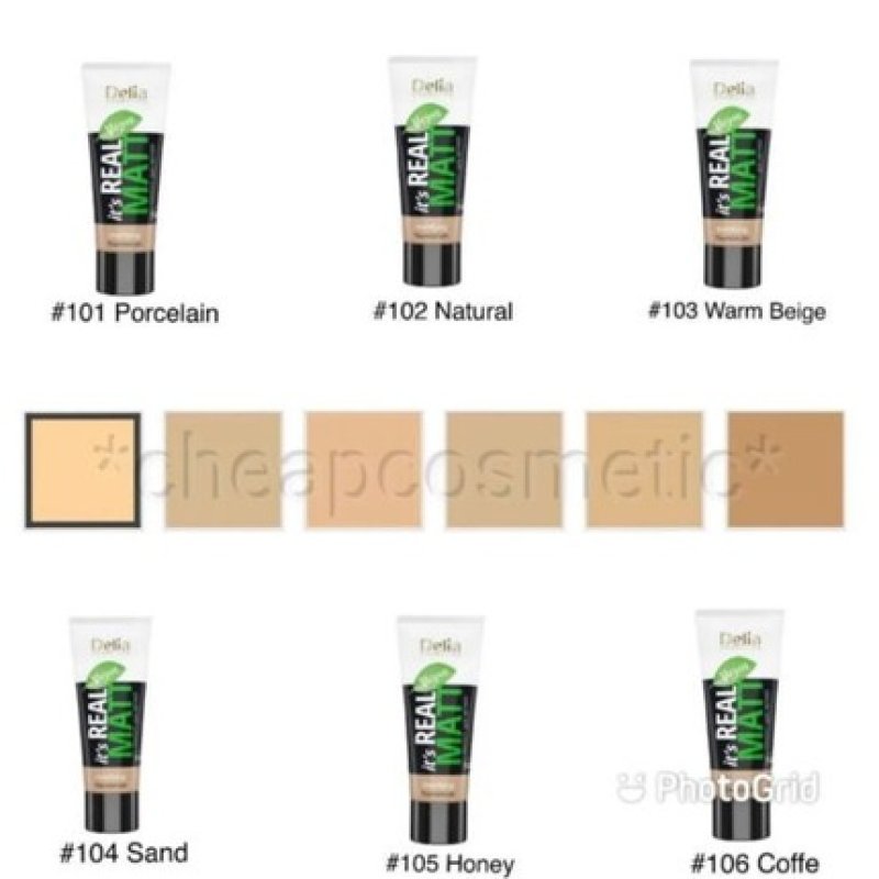 Delia It's Real Matt Matting and Moisturizing Foundation 30ml
