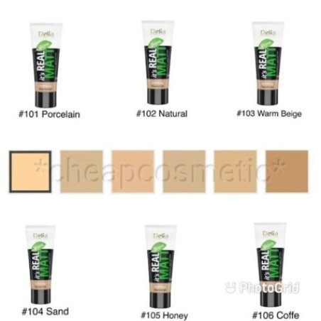 Delia It's Real Matt Matting and Moisturizing Foundation 30ml
