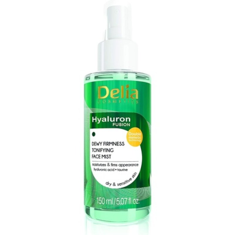Delia Cosmetics Hyaluron Fusion Tonifying Face Mist with Hyaluronic Acid 150ml