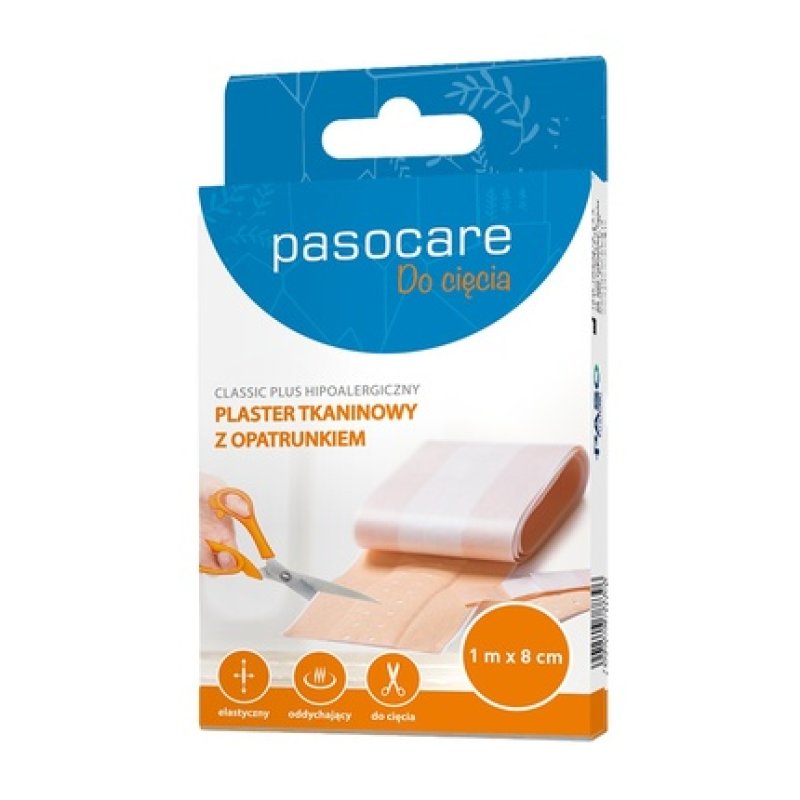 Pasocare Classic Plus Plasters - 1m X 8cm, Long Expiry Date