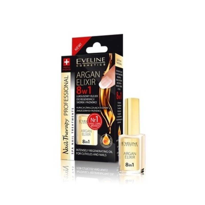 Eveline 8In1 Nail Regeneration Elixir with Argan 12ml