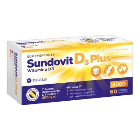 Sundovit Advanced High Potency Vitamin D3 Tablets - 60 Count