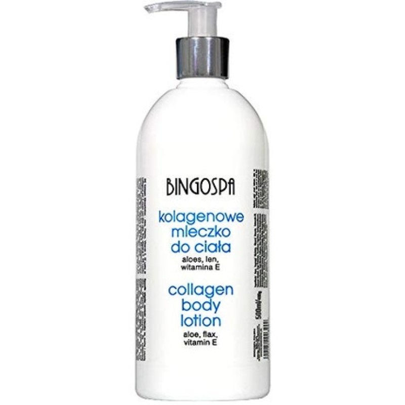 Bingospa Collagen Body Lotion with Aloe, Flax, and Vitamin E
