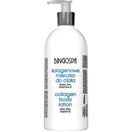 Bingospa Collagen Body Lotion with Aloe, Flax, and Vitamin E