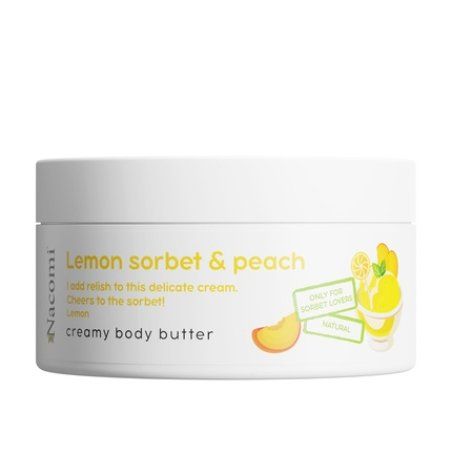 Nacomi Creamy Body Butter With A Scent Of Lemon Sorbet & Peach