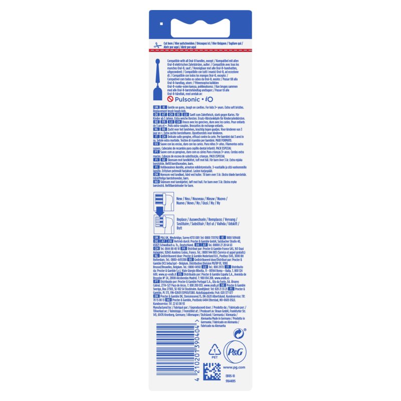 Oral-B 80352888 tête de brosses 10 pièce(s) Blanc