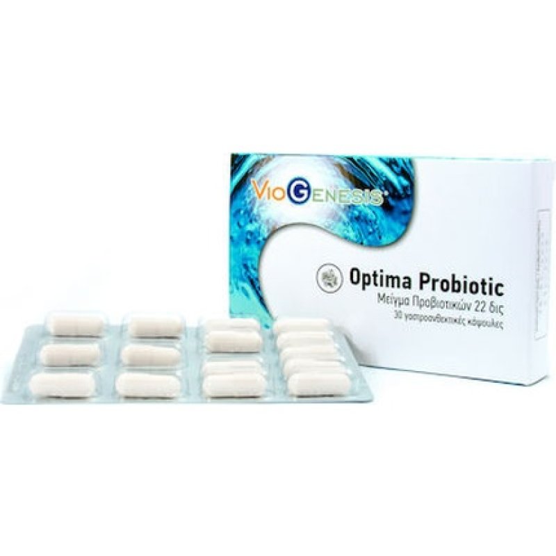 Viogenesis Optima Probiotic Dietary Supplement Probiotics 30 Capsules