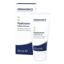 DERMASENCE Hyalusome Cream Peeling 50ml - Nourishing Mechanical Exfoliant with Natural Castor Beads and Vitamin E