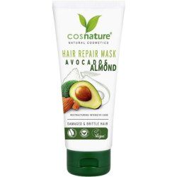 Cosnature Natural Regenerating Hair Mask with Avocado and Almonds 100ml