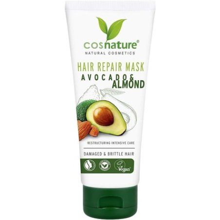 Cosnature Natural Regenerating Hair Mask with Avocado and Almonds 100ml