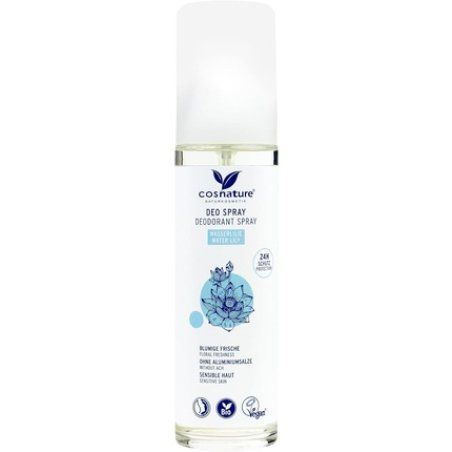 Cosnature 75ml Deodorant Atomizer Spray 24 Hour Protection No Aluminium Salts with Water Lily
