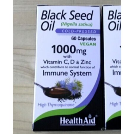 Health Aid Black Seed Oil 1000mg 60 Capsules