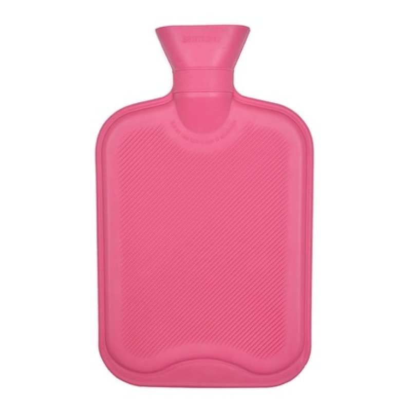 Ks Brands Ribbed Hot Water Bottle 2 Litre In Pink