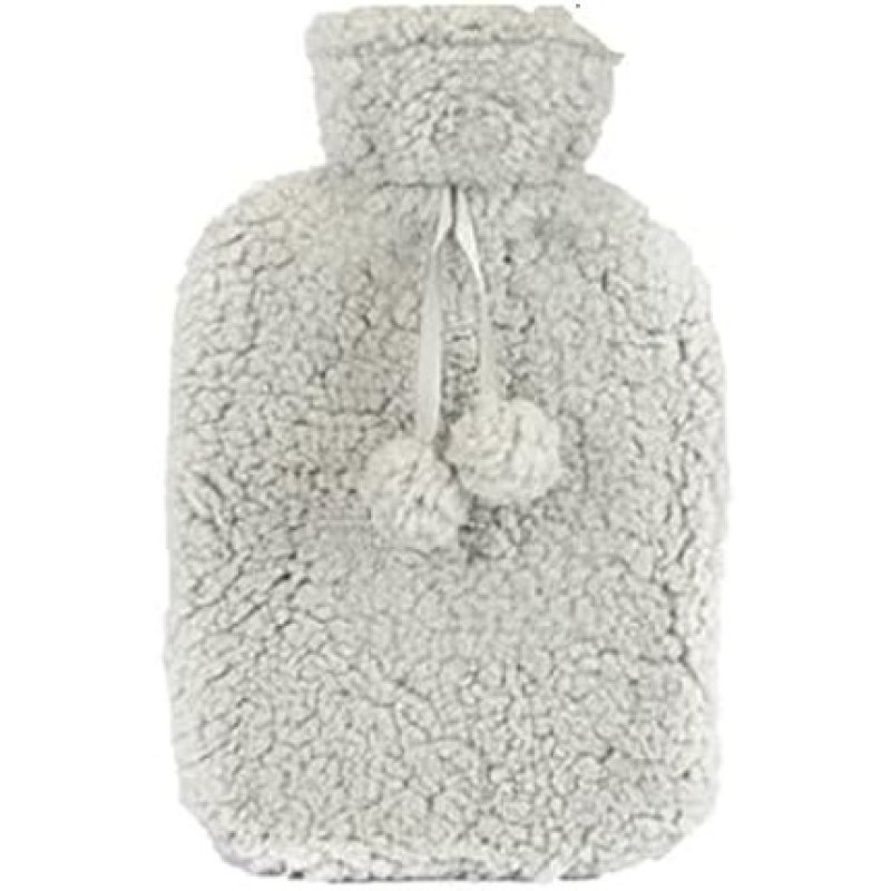 Hot Water Bottle with Soft Teddy Plush Cover Leak Proof 2L