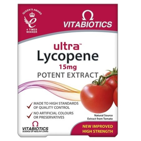 Vitabiotics Ultra Lycopene Dietary Supplement 30 Tablets
