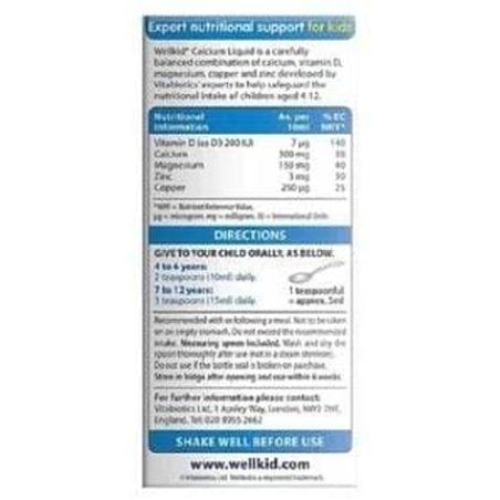 Vitabiotics Wellkid Calcium Liquid 150ml