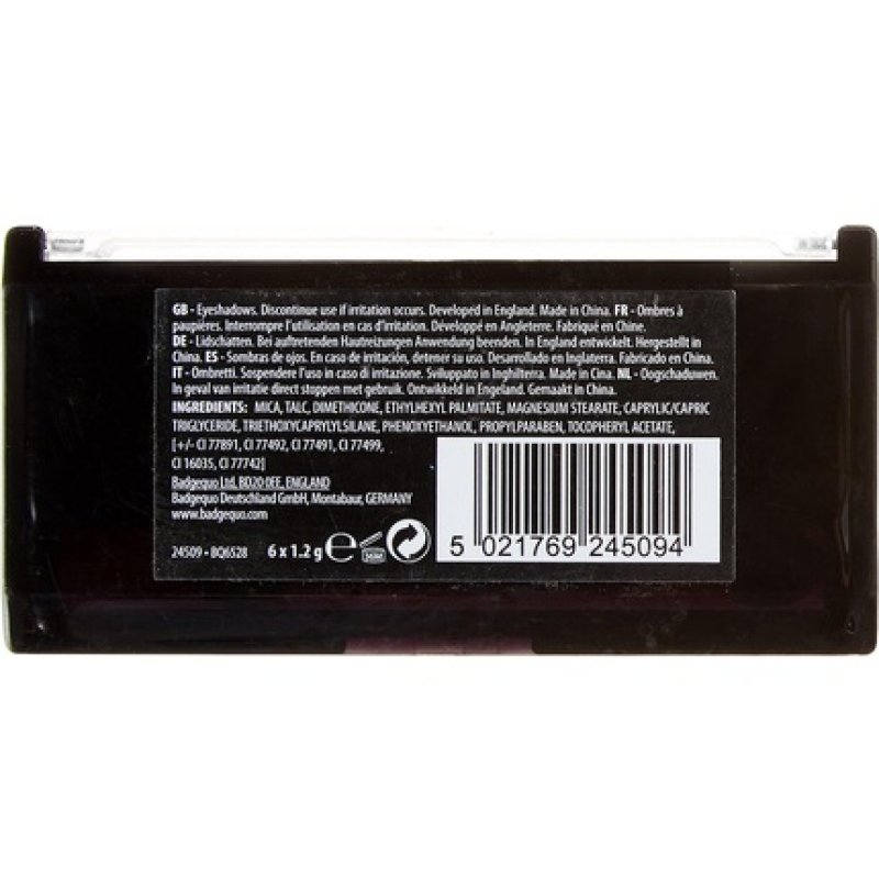 Technic Matte 6 Colour Eyeshadow Palette Powder