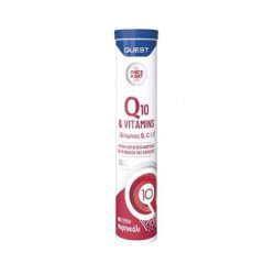 Quest Q10 & Vitamins B, C, E For Energy Production & Reduction Of Fatigue - 20 Effervescent Tablets