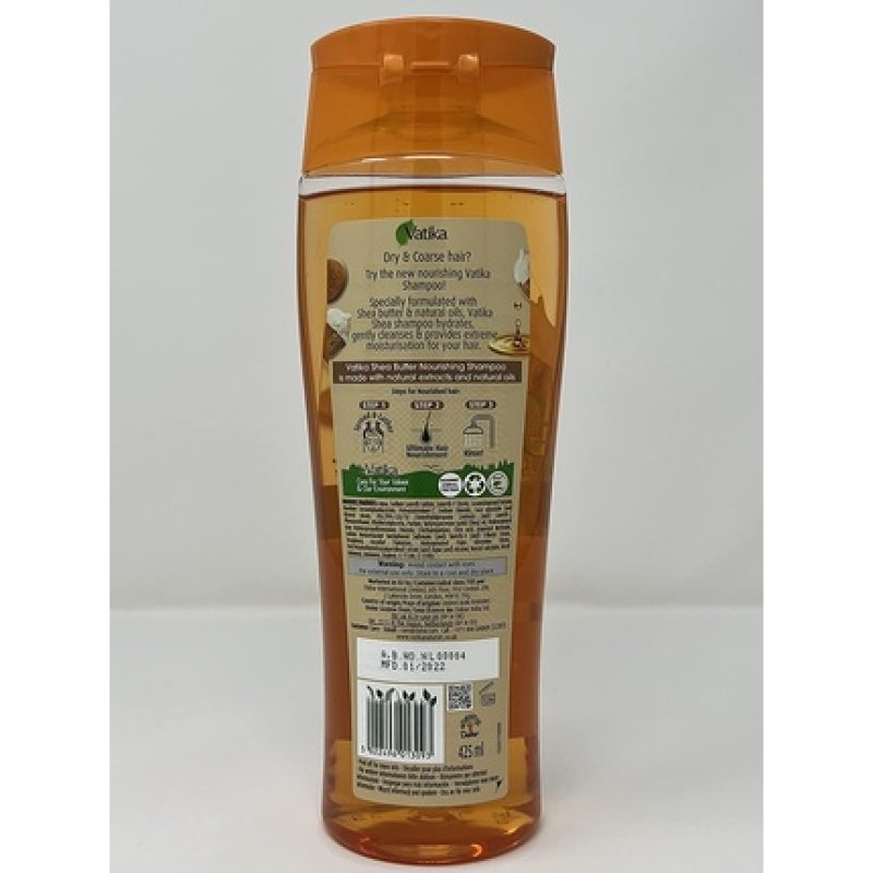 Vatika Naturals Shea Butter Shampoo with Bio-Actives 425ml Curl Moisture Extreme