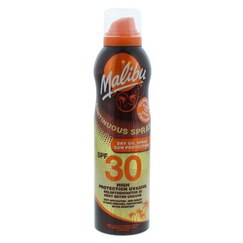Malibu Continuous Dry Oil Sun Spray SPF30 175ml