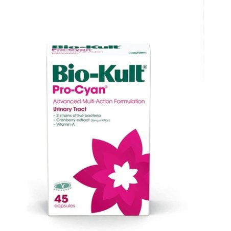 Bio-Kult Pro-Cyan Advanced Multi-Action Bacterial Formulation with Cranberry Extract and Vitamin A 45 Capsules