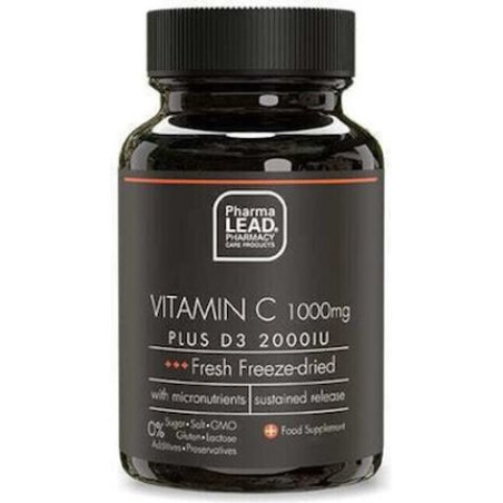 Pharmalead Black Range Vitamin C 1000mg Plus D3 2000iu - 120 Capsules