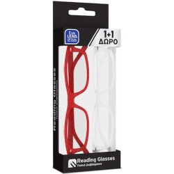 Eyelead Reading Glasses - Unisex, Red Transparent, 2 Pieces
